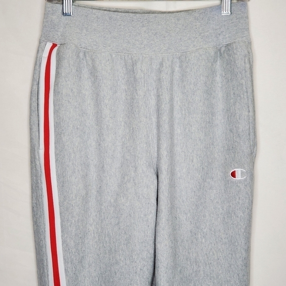Champion Reverse Weave Jogger Sweatpants Size Small Colorblock Gray - Picture 3 of 12